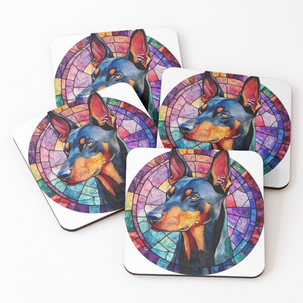 Item preview, Stained Glass Doberman designed and sold by Proteinmalac.