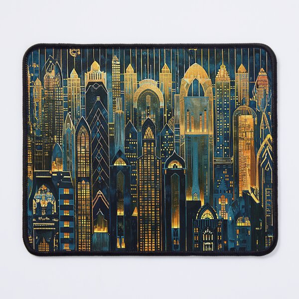Item preview, Art Deco Cityscape Night 12 designed and sold by Made-by-Gus.