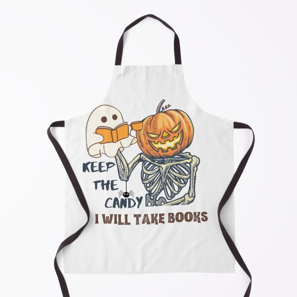 Item preview, booo ghost keep the candy i will take books skeleton designed and sold by PROTONEDL.