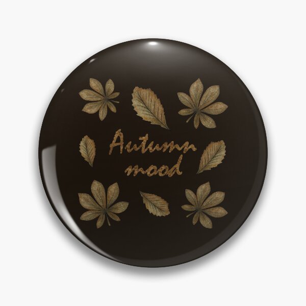 Item preview, Inscription "Autumn mood" with autumn leaves designed and sold by Cherevan.