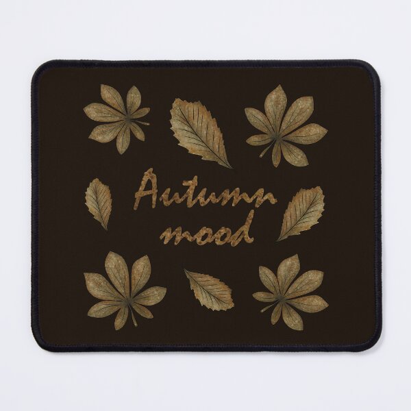 Item preview, Inscription "Autumn mood" with autumn leaves designed and sold by Cherevan.
