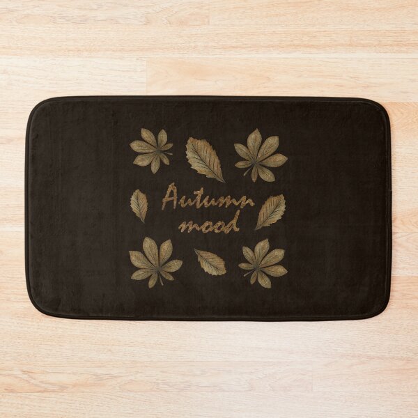 Item preview, Inscription "Autumn mood" with autumn leaves designed and sold by Cherevan.