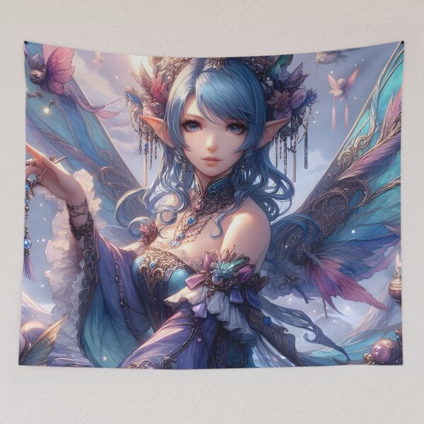 Item preview, Surreal Elvish Woman Art: Mystical Fantasy Design designed and sold by PandaTShirtShop.