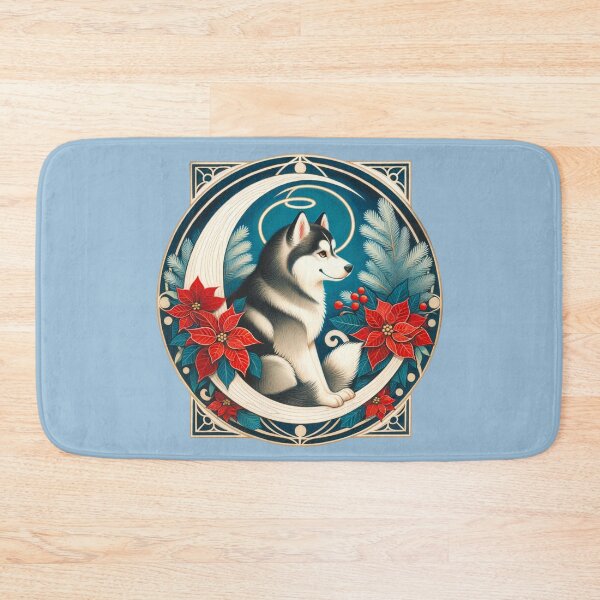 Item preview, Christmas Alaskan Malamute designed and sold by FrictionMaxxing.