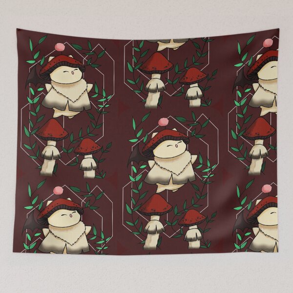 Item preview, Mushroom Moogle designed and sold by LucysArtRealm.