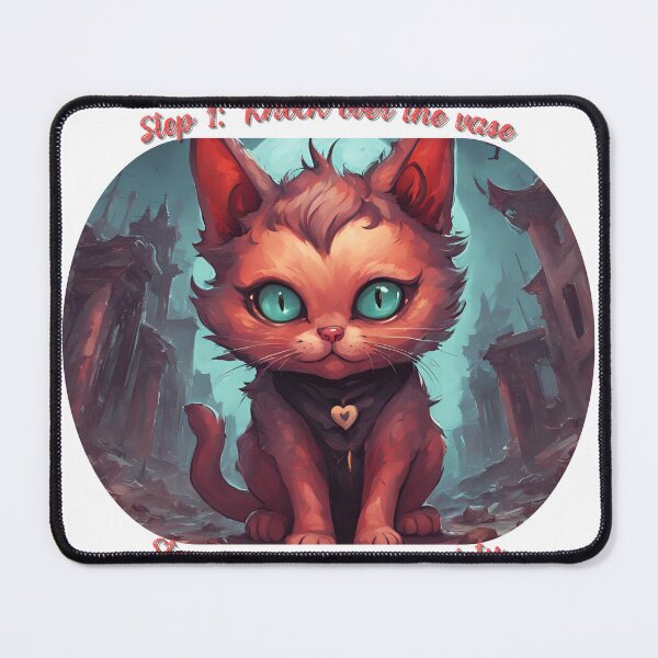 Item preview, Step 1: Knock over the vase. Step 2: Knock over society. designed and sold by CrazyDuoTeam.