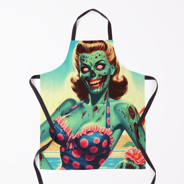 Item preview, Zombie Summer Pin-up designed and sold by PulpVintage.
