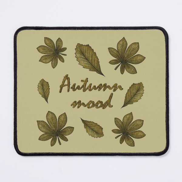 Item preview, Inscription "Autumn mood" with autumn leaves designed and sold by Cherevan.