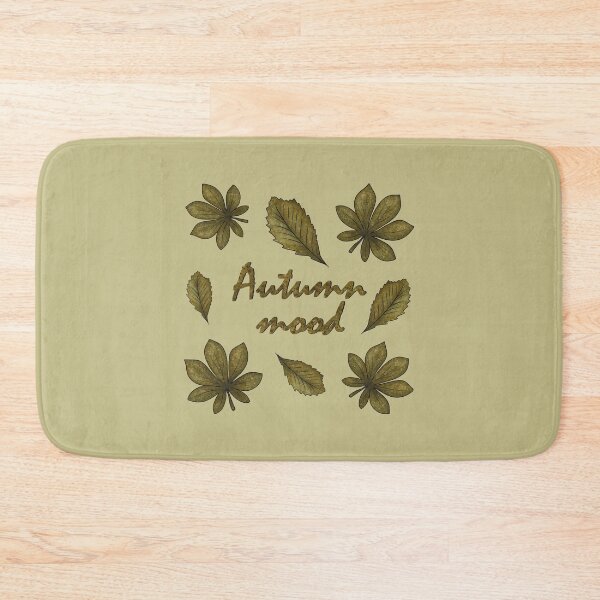 Item preview, Inscription "Autumn mood" with autumn leaves designed and sold by Cherevan.