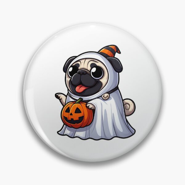 Item preview, Trick-or-Treat Ghost Pug designed and sold by EpicPaws.