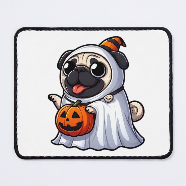 Item preview, Trick-or-Treat Ghost Pug designed and sold by EpicPaws.