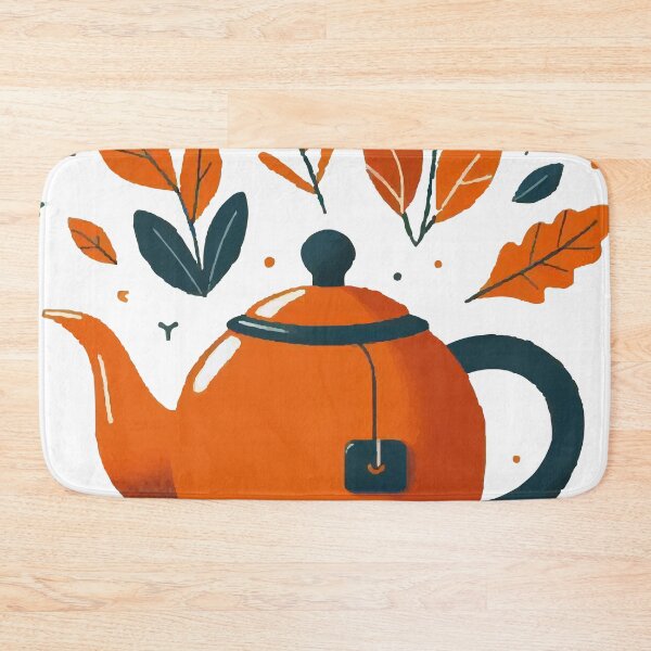 Item preview, Orange Teapot Tea Time designed and sold by karolinahinc.
