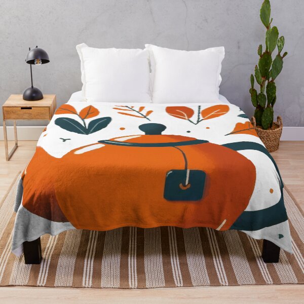 Item preview, Orange Teapot Tea Time designed and sold by karolinahinc.