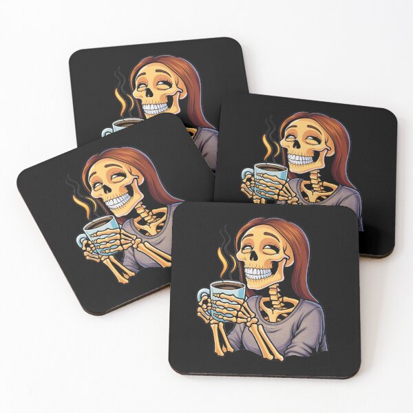 Item preview, Female Skeleton Coffee 02 designed and sold by gabrieltiveron.