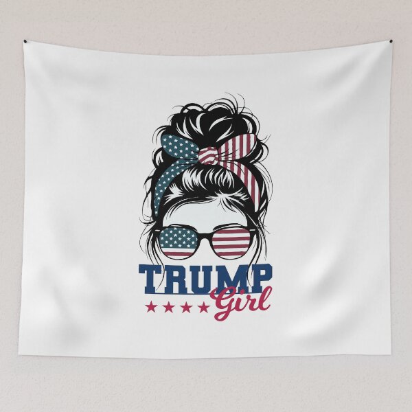 Item preview, Trump Girl 2024 Messy Bun designed and sold by Kannan-Ravi.