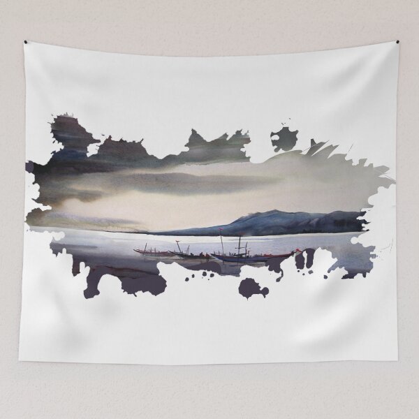 Item preview, watercolor landscape composition designed and sold by SamirArt.