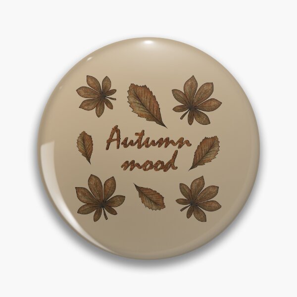 Item preview, Inscription "Autumn mood" with autumn leaves designed and sold by Cherevan.