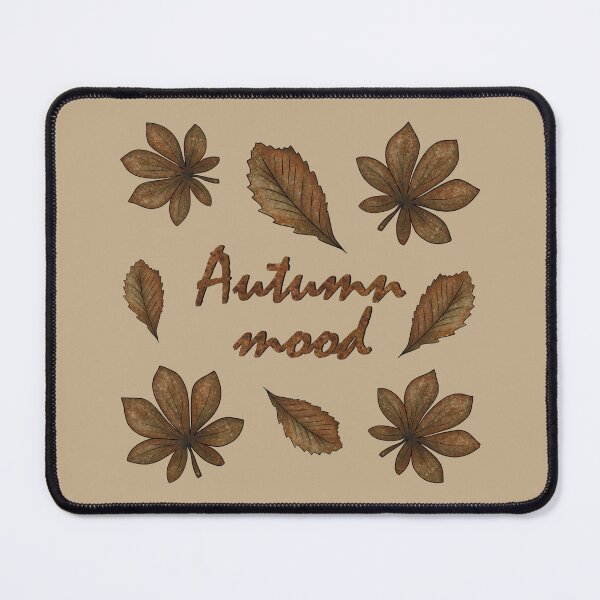 Item preview, Inscription "Autumn mood" with autumn leaves designed and sold by Cherevan.