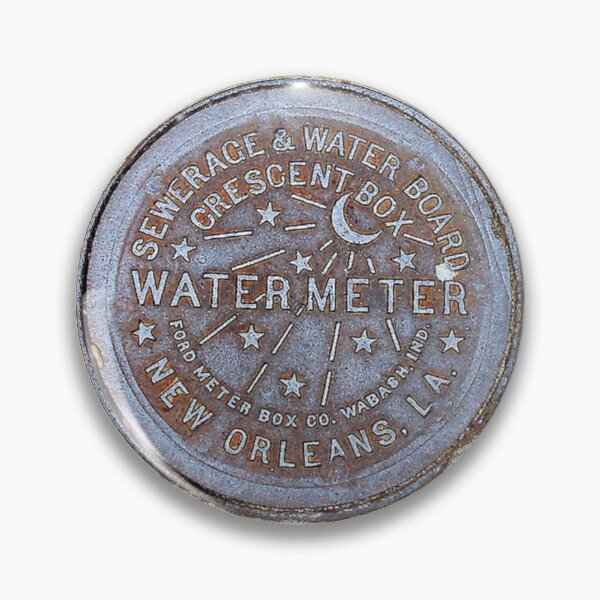 Item preview, New Orleans Water Meter Cover designed and sold by Spike The Punch Design Co..