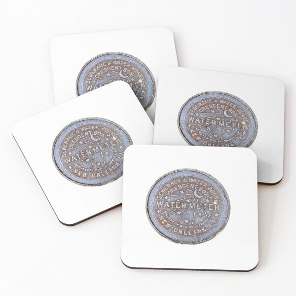 Item preview, New Orleans Water Meter Cover designed and sold by Spike The Punch Design Co..