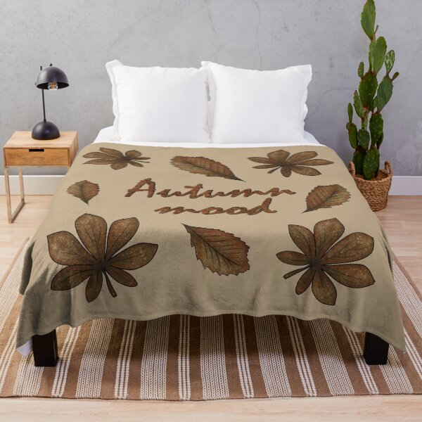 Item preview, Inscription "Autumn mood" with autumn leaves designed and sold by Cherevan.