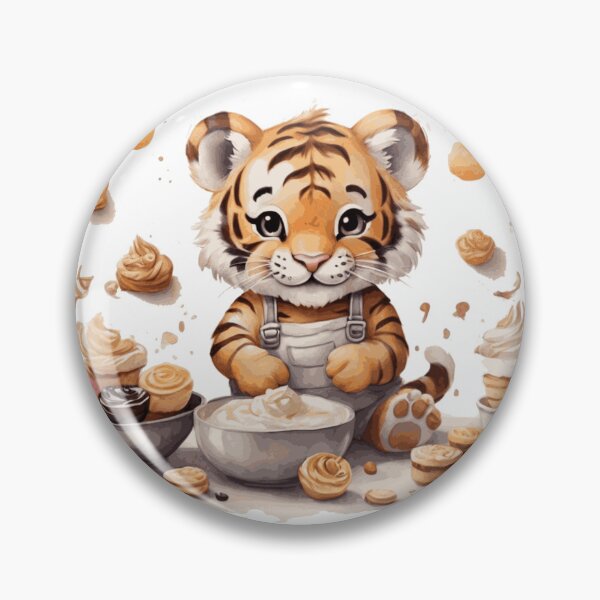 Item preview, Tiger Pastry Chef designed and sold by Pawsandco.
