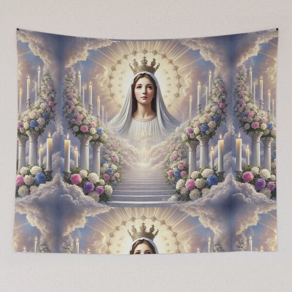 Item preview, Ascension of Holy Mary: Graceful Light in the Heavenly Clouds designed and sold by Meta2Physical.