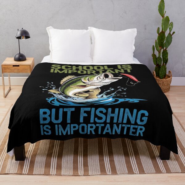 Item preview, School is Important But Fishing is Importanter, Fishing Life, designed and sold by BLZART.