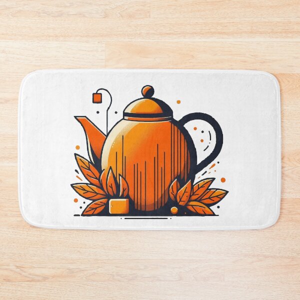 Item preview, Orange Teapot Tea Time designed and sold by karolinahinc.