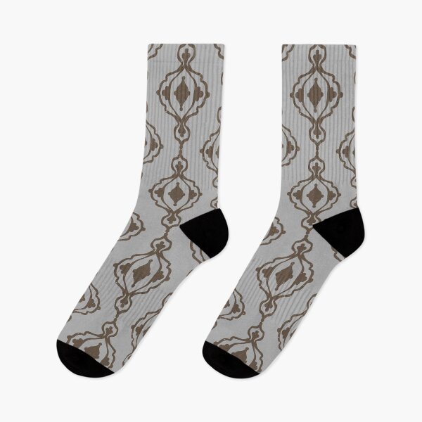 Item preview, Dacha Arabesque Pattern - Fog + Earth designed and sold by Irene Estelle.