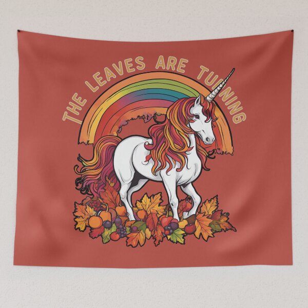 Item preview, Unicorn in autumn colors and saying designed and sold by All-About-Life.