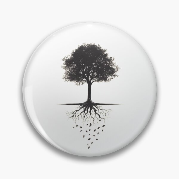 Item preview, Eternal Cycle: Tree of Life with Falling Leaves and Roots designed and sold by katerynaS99.