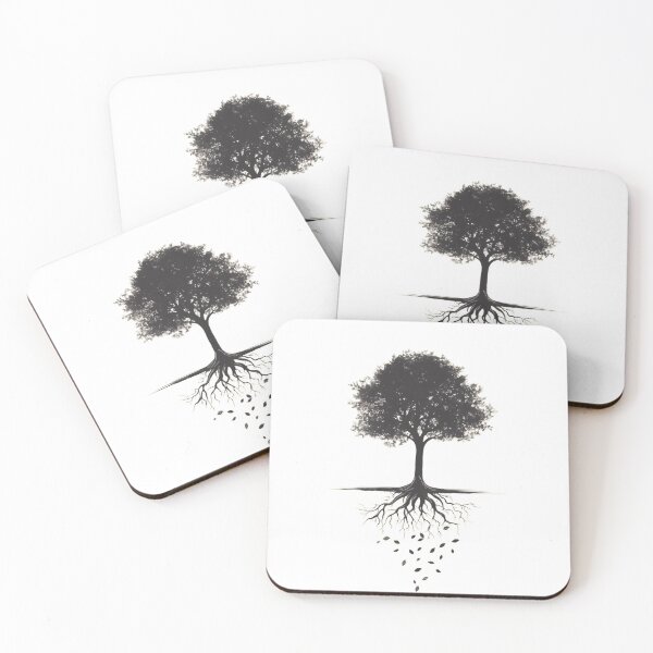 Item preview, Eternal Cycle: Tree of Life with Falling Leaves and Roots designed and sold by katerynaS99.