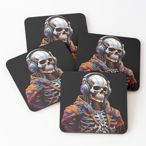 Item preview, Melting DJ Skeleton designed and sold by gabrieltiveron.