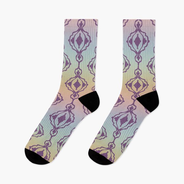 Item preview, Dacha Arabesque Pattern - Rainbow Sorbet + Plum designed and sold by Irene Estelle.