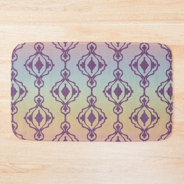 Item preview, Dacha Arabesque Pattern - Rainbow Sorbet + Plum designed and sold by Irene Estelle.