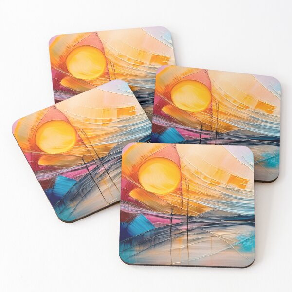 Item preview, Abstract Sunset Geometric shapes designed and sold by Mandeville Photography.