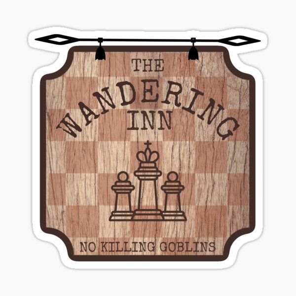 Item preview, The Wandering Inn Hanging Pub Sign designed and sold by LightsongTees.