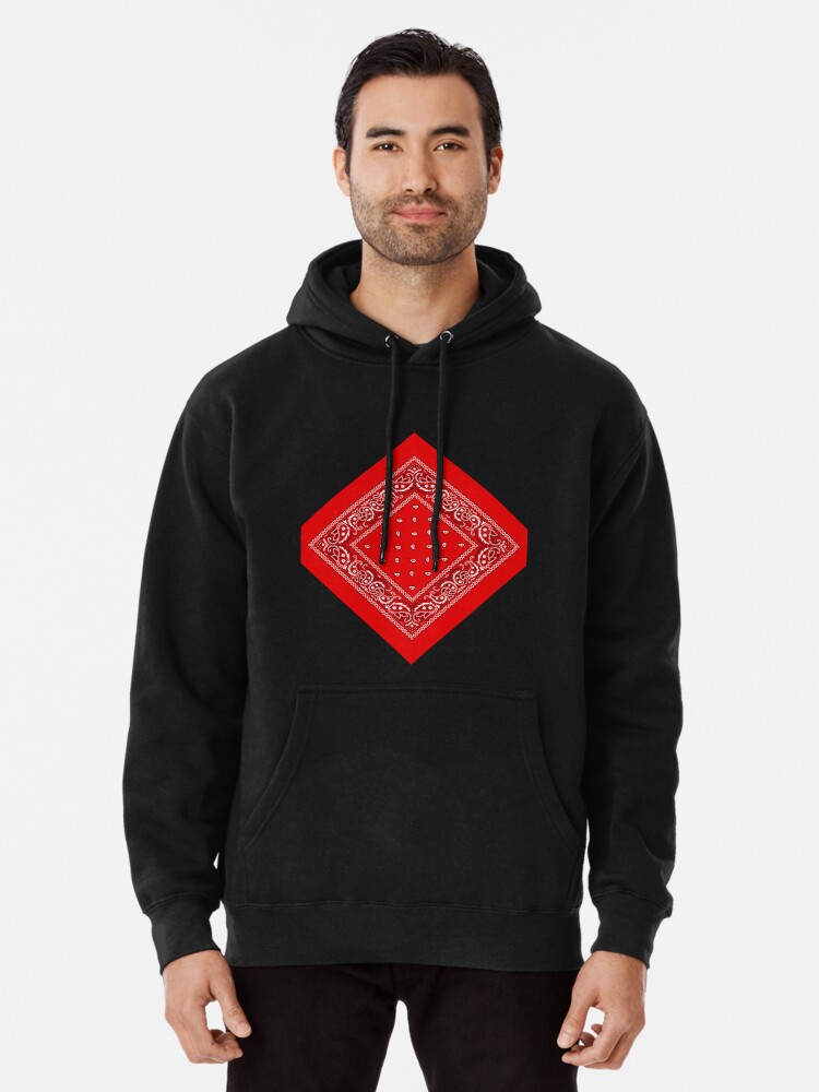 Bandana fashion hoodie red