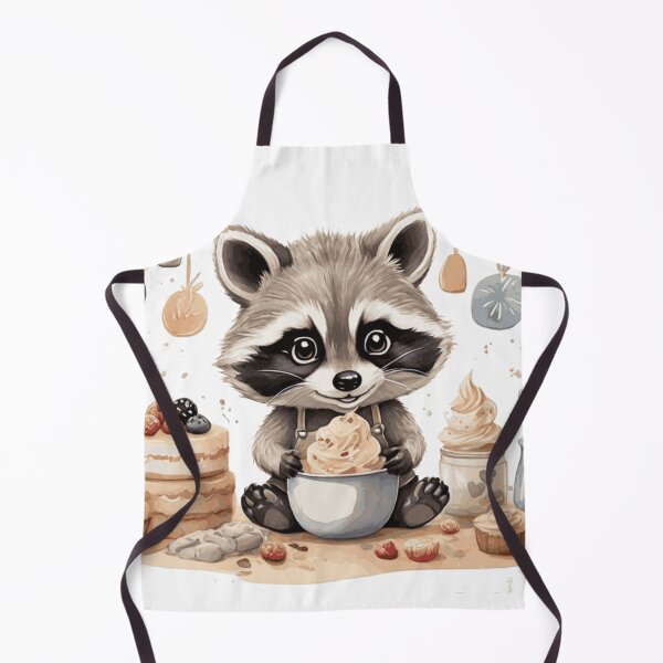 Item preview, Raccoon Pastry Chef designed and sold by Pawsandco.