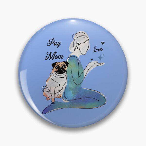 Artikelvorschau, Mops Mama entworfen und verkauft von Pixel-Lair.