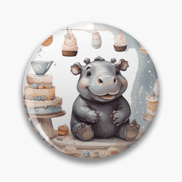 Item preview, Hippopotamus Pastry Chef designed and sold by Pawsandco.