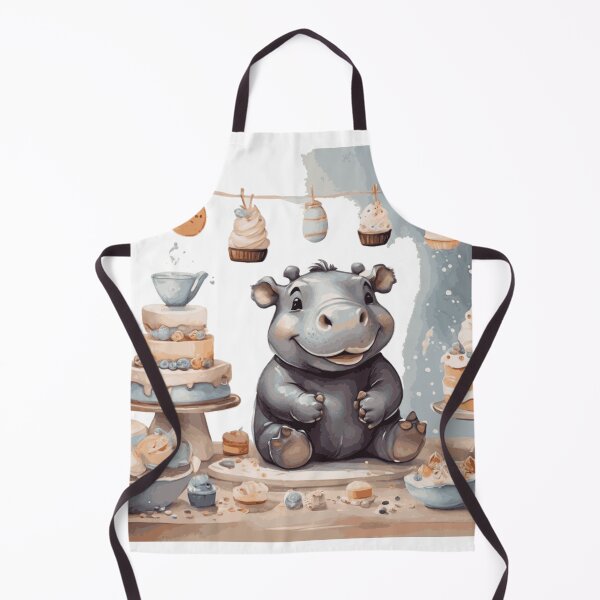 Item preview, Hippopotamus Pastry Chef designed and sold by Pawsandco.