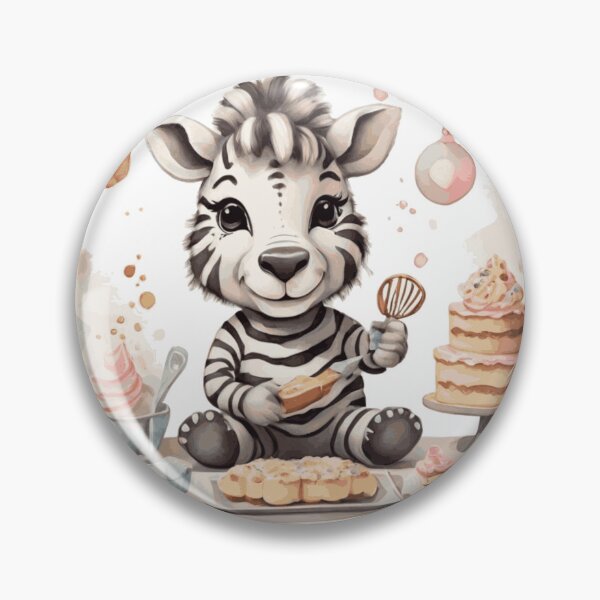 Item preview, Zebra Pastry Chef designed and sold by Pawsandco.