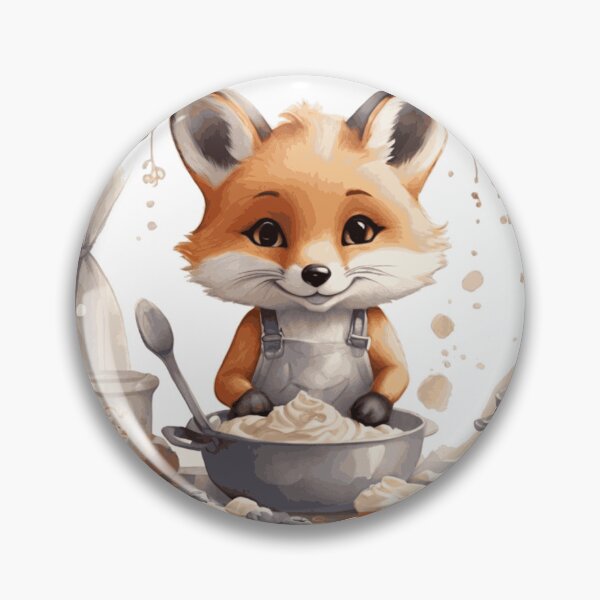Item preview, Fox Pastry Chef designed and sold by Pawsandco.