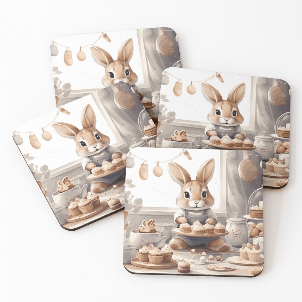 Item preview, Coasters (Set of 4) designed and sold by Pawsandco.