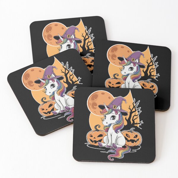 Item preview, Halloween Unicorn with Pumpkins designed and sold by Quirky Shirts.