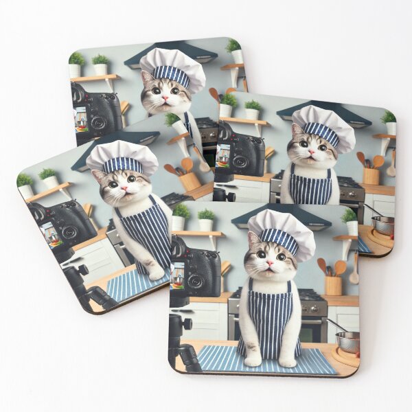 Item preview, Chef Mitzi - The Cat Culinary Vlogger designed and sold by WheelieGdArt.