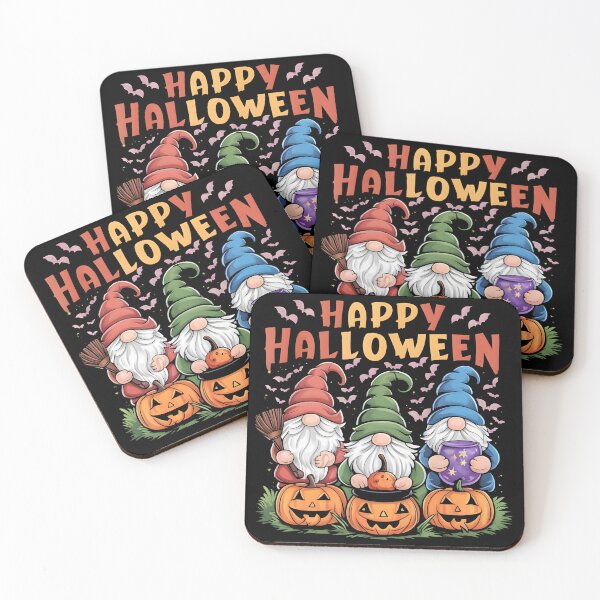 Item preview, Happy Halloween Gnomes with Pumpkins designed and sold by Quirky Shirts.