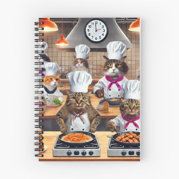 Item preview, The Cat Chef Brigade - Culinary Masters at Work designed and sold by WheelieGdArt.